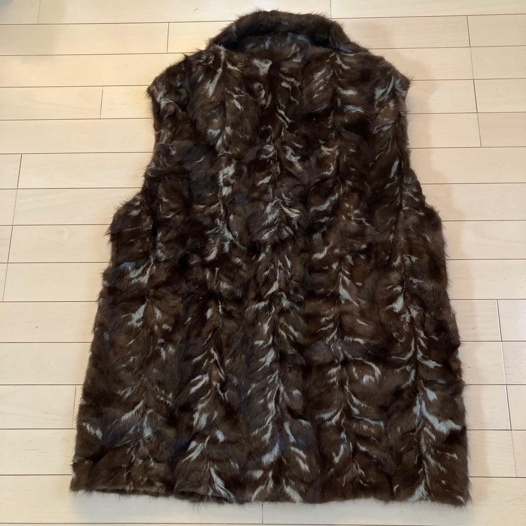 2.9 PETER FUNKE ミンクファーベスト ブラウン サイズ表記なし