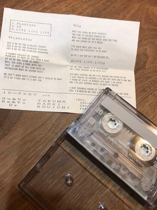 【激レア】10-FEET デモテープ
