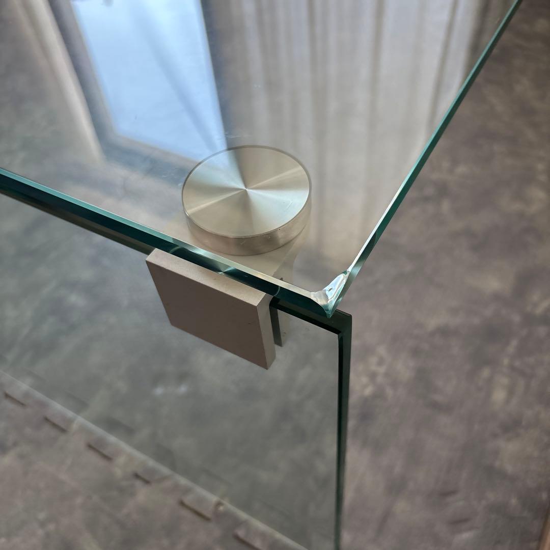 【Francfranc】ガラス製センターテーブル 横110cm