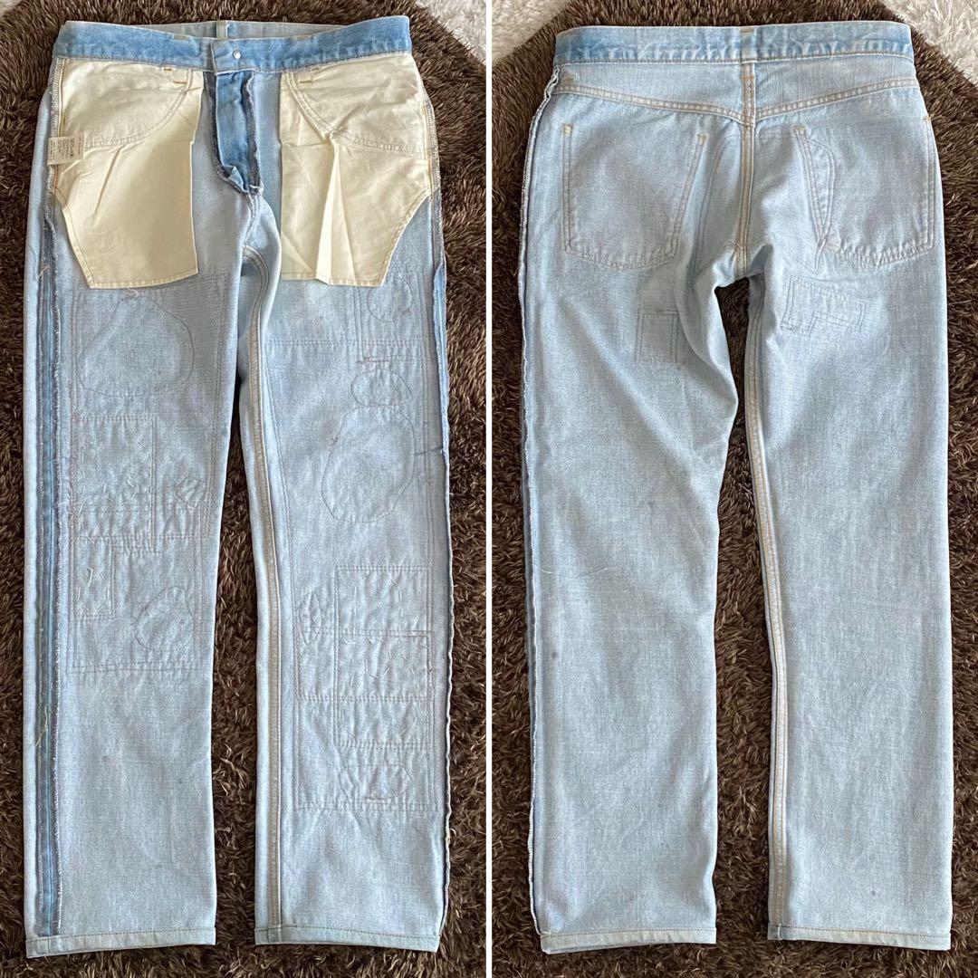 未使用級/38 N.HOOLYWOOD パッチワークデニム ダメージ&リペア加工