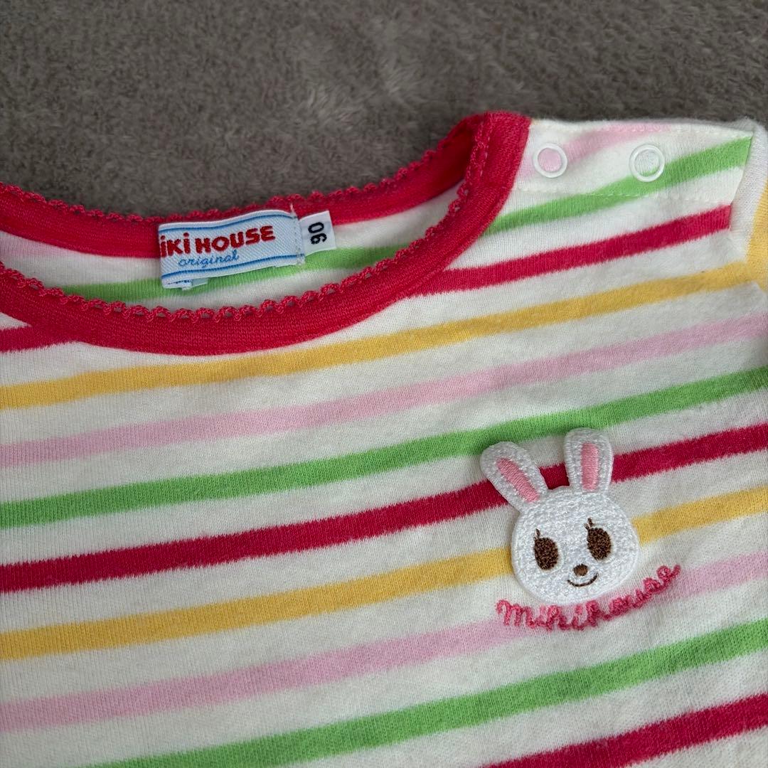 みーちゃん‼️ミキハウス　90cm 長袖 ロンT ハーフパンツ