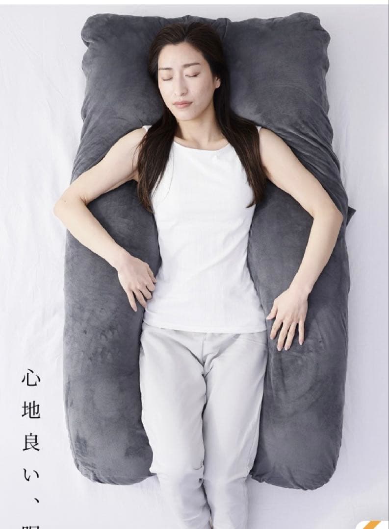 本日限定割引　美品 ハグモッチ 抱き枕 ふわもち 妊婦 クッション カバー2枚