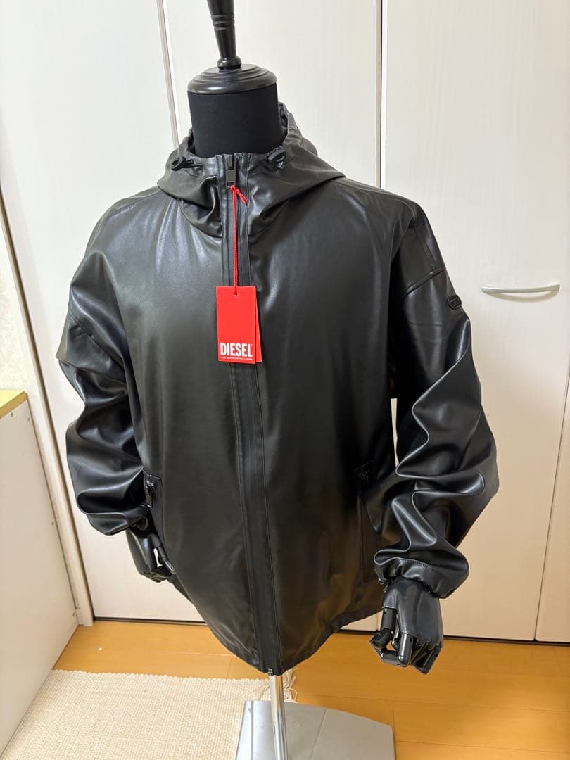 DIESEL フェイクレザージャケット　48size