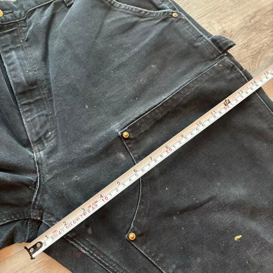 USA製B01 Carhartt ダブルニー ブラック 良フェード 極太#594