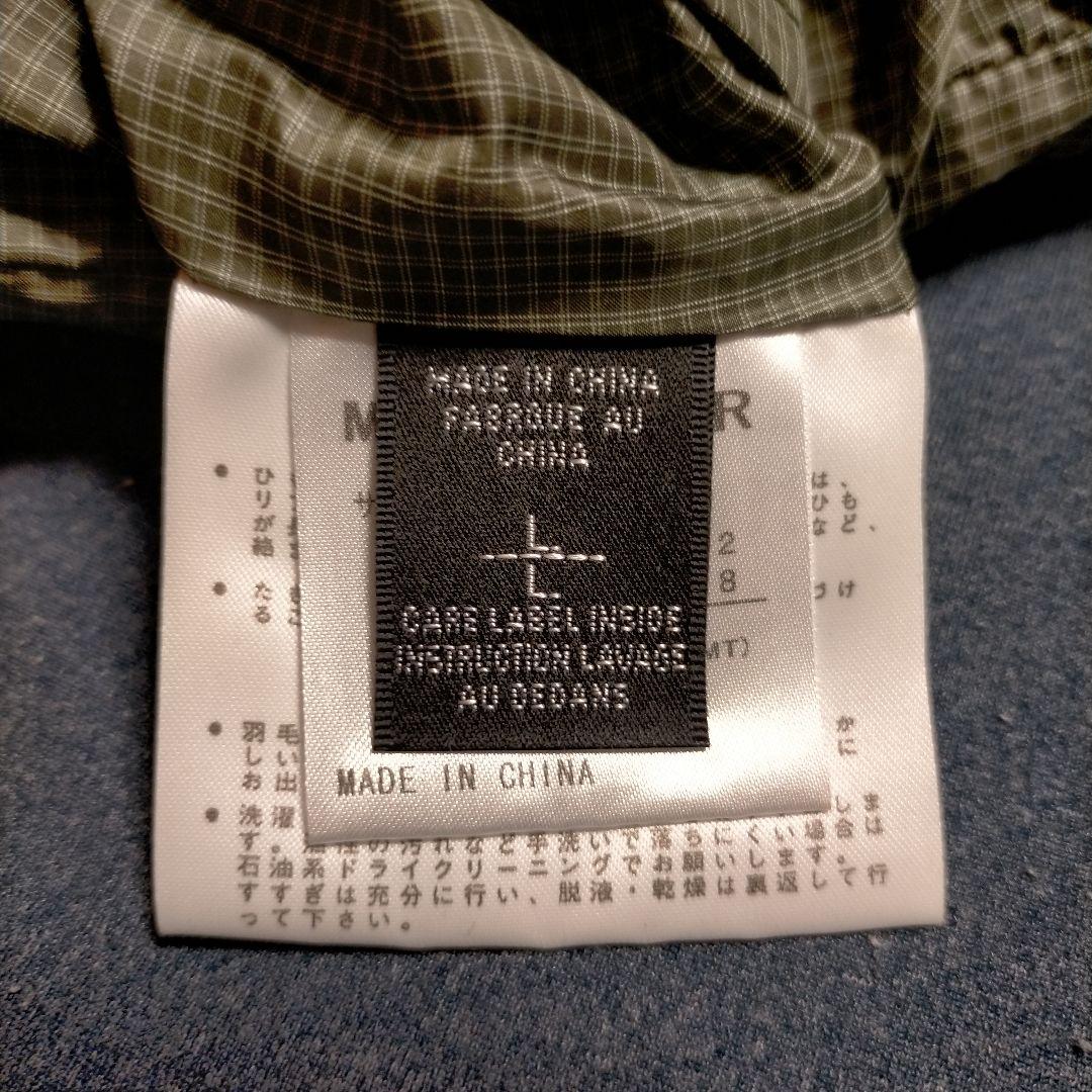 テイトMarmot ダウンベスト グリーン＆グリーン格子柄 リバーシブル