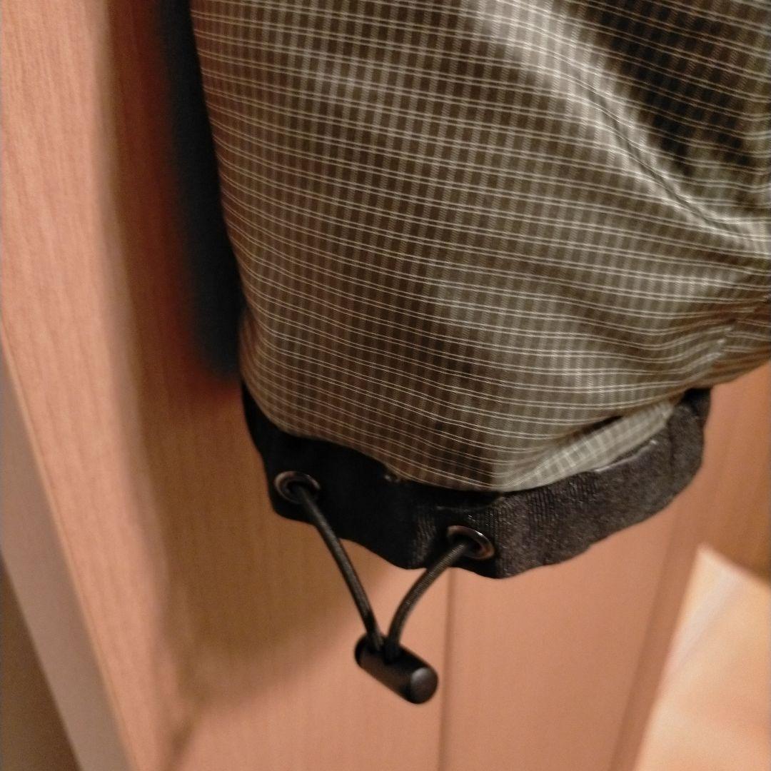 テイトMarmot ダウンベスト グリーン＆グリーン格子柄 リバーシブル