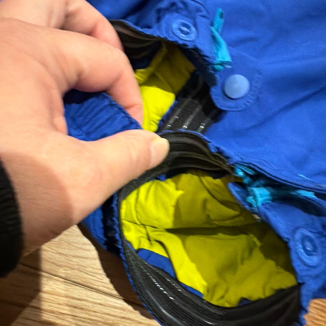 mont-bell 子供用 フード付きジャンプスーツ 青　110