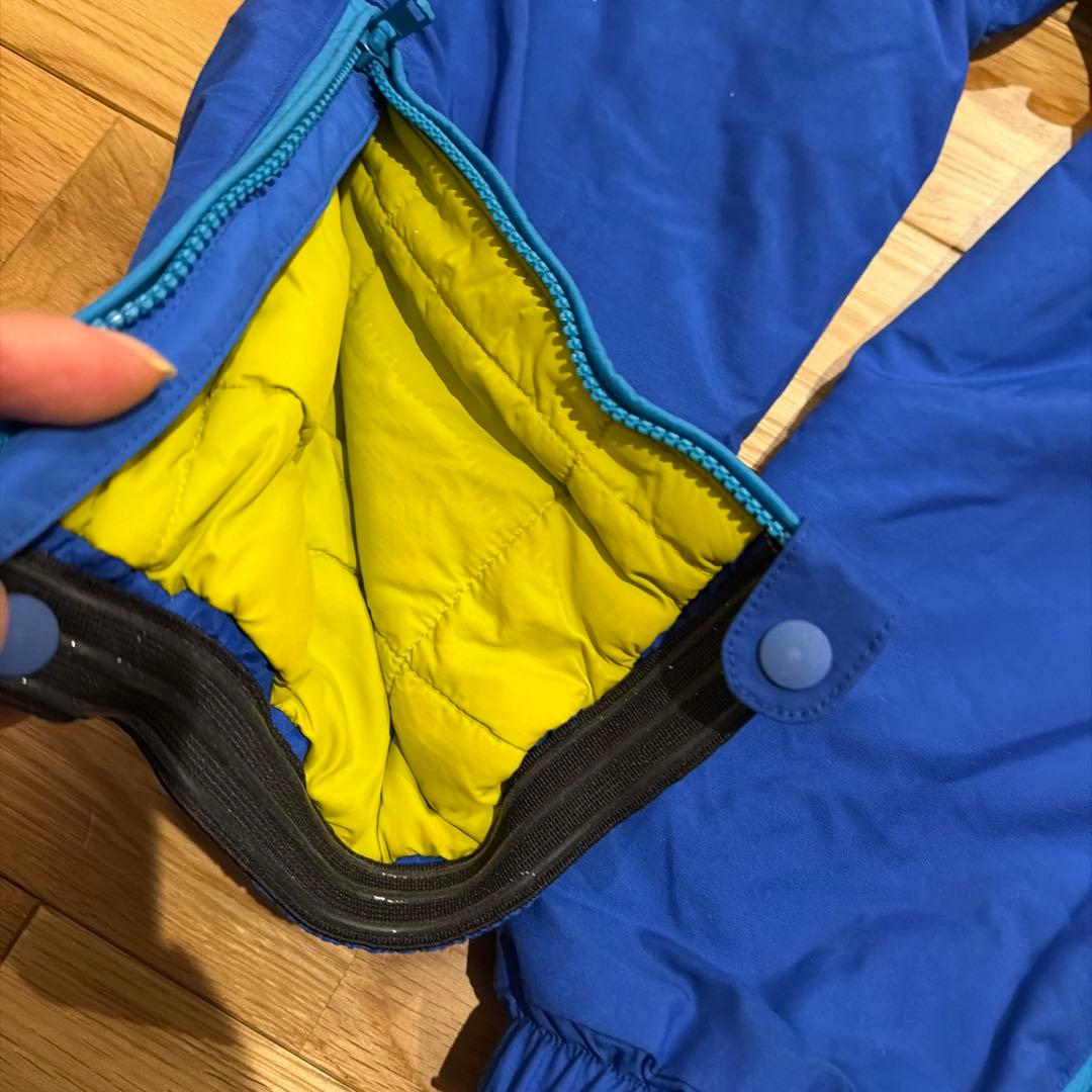 mont-bell 子供用 フード付きジャンプスーツ 青　110