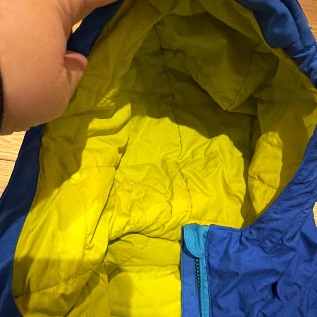 mont-bell 子供用 フード付きジャンプスーツ 青　110