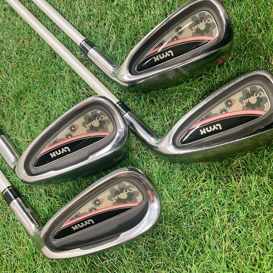 かわいいピンク 初心者　レディースゴルフクラブセット 右利き フレックスL