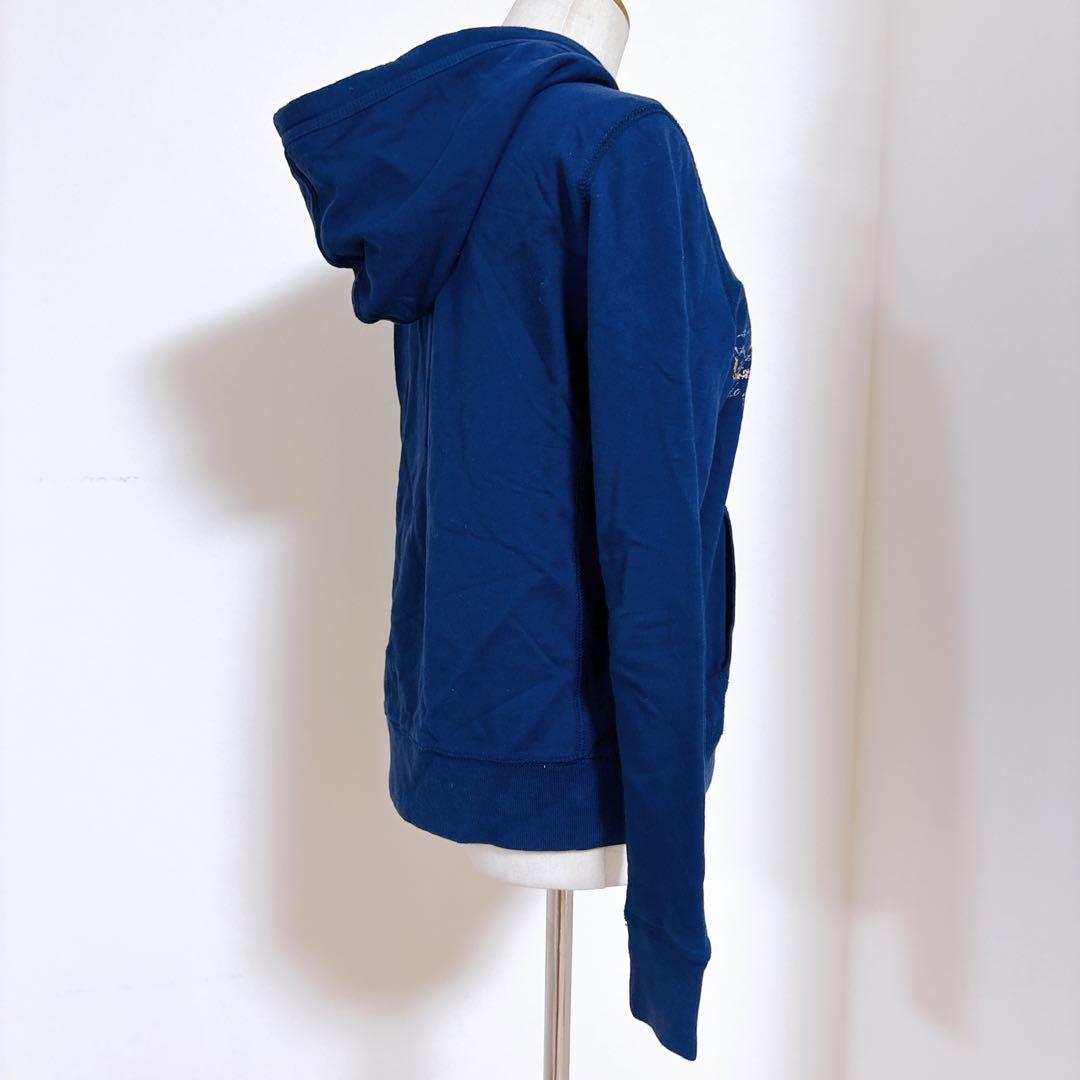 ラルフローレン Y2K ドラゴン刺繍 パーカー S ネイビー 古着 レア