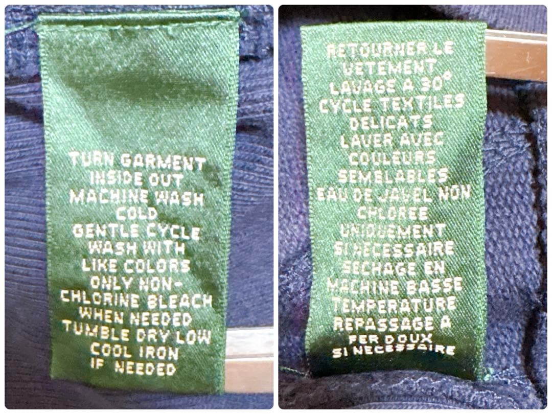 ラルフローレン Y2K ドラゴン刺繍 パーカー S ネイビー 古着 レア