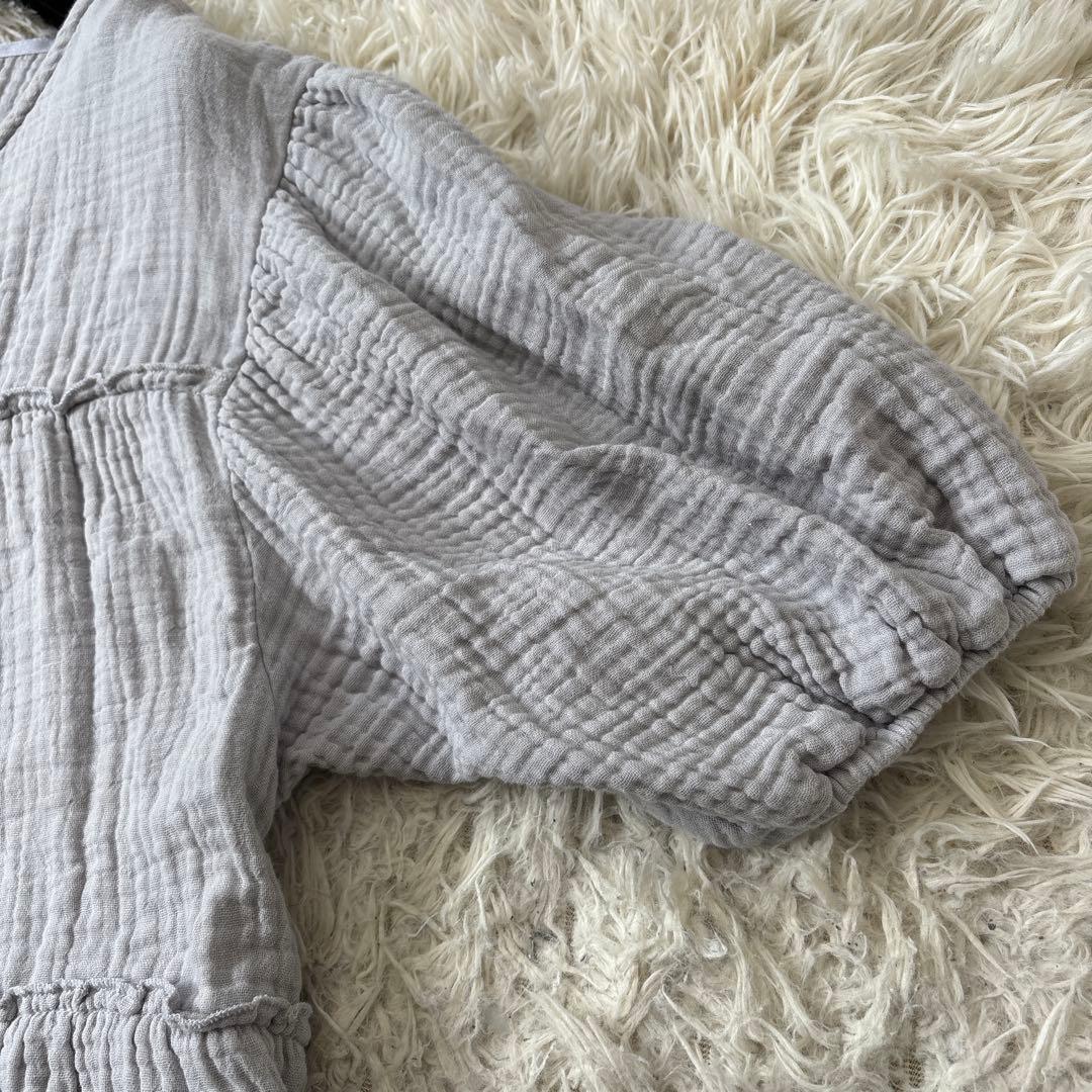 美品☆【ジェラートピケ】マタニティ　ガーゼ地　ワンピース　ティアード　1サイズ