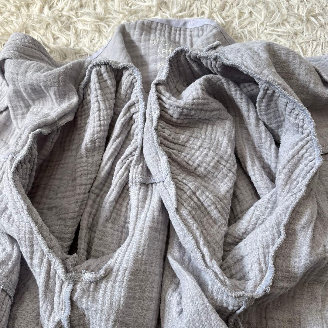 美品☆【ジェラートピケ】マタニティ　ガーゼ地　ワンピース　ティアード　1サイズ