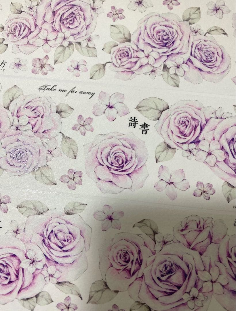 本*ク様 【新品未開封】海外マステ　壹洱 12本　まとめ売り　花系　マスキングテ