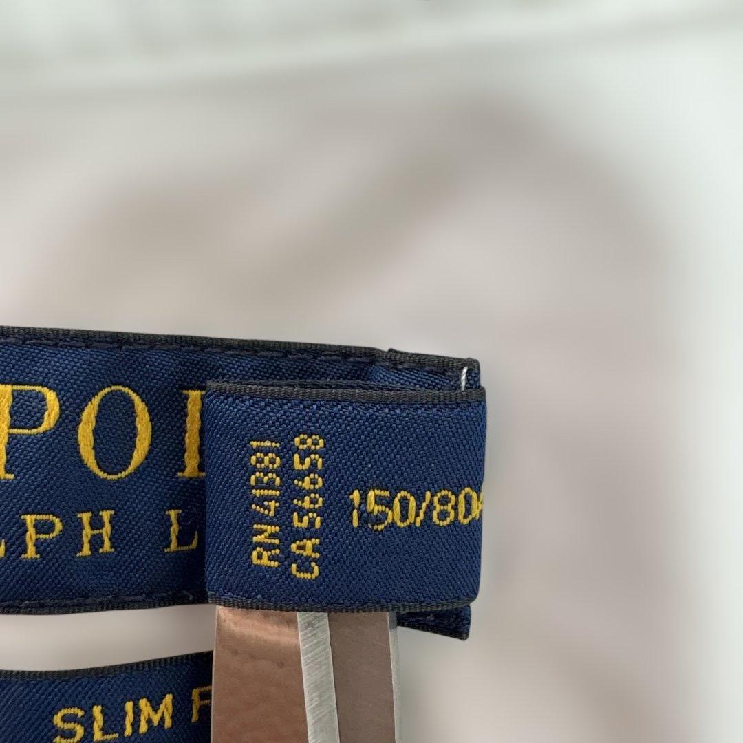 Polo Ralph Lauren ホワイト スリムフィットシャツ 長袖 0