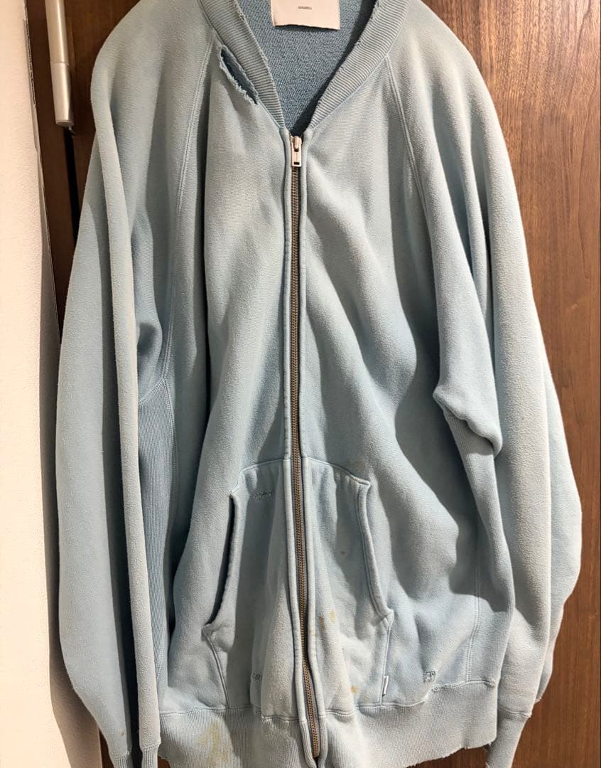 ジャケット・アウター SUGARHILL AGED ZIP-UP SWEAT SHIRT(MINT)