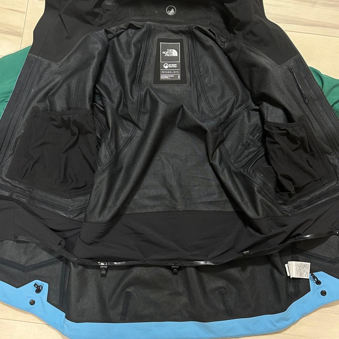 The North Face フード付き レディース スキーウェア 緑/青