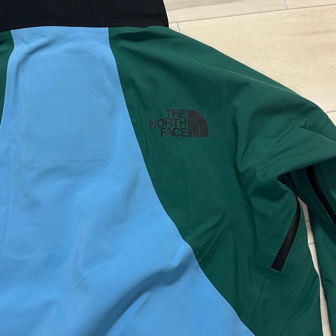 The North Face フード付き レディース スキーウェア 緑/青