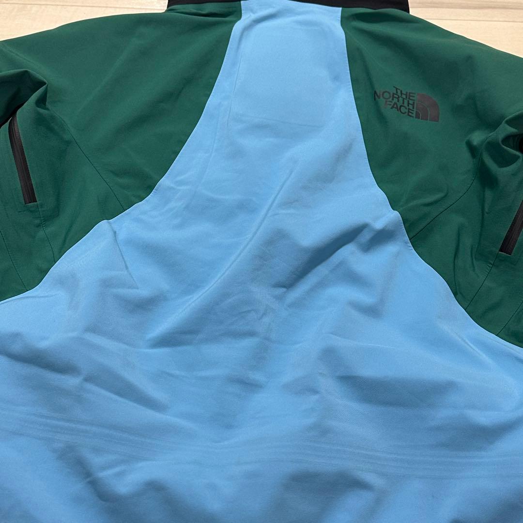 The North Face フード付き レディース スキーウェア 緑/青