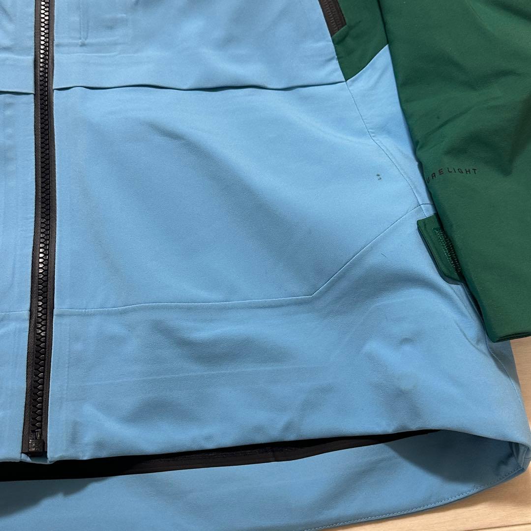 The North Face フード付き レディース スキーウェア 緑/青