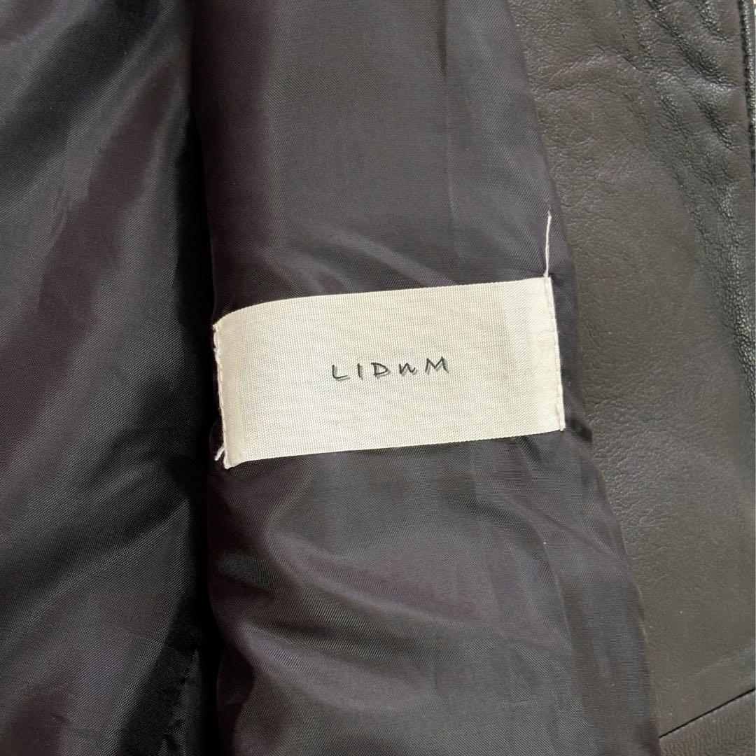 LIDNM リドム 羊革 ラムレザージャケット スタンドカラー L メンズ