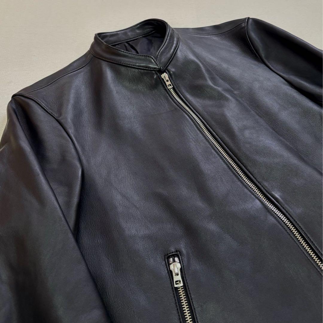 LIDNM リドム 羊革 ラムレザージャケット スタンドカラー L メンズ