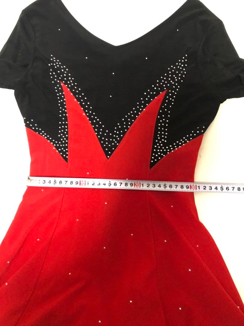 社交ダンス練習着レッスン着パーティ。イチオクラテンビジュワンピースドレス