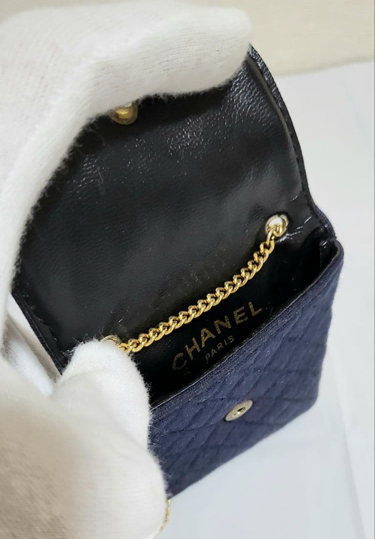 【かなり美品】シャネル CHANEL ココマーク チェーン ミニポーチ