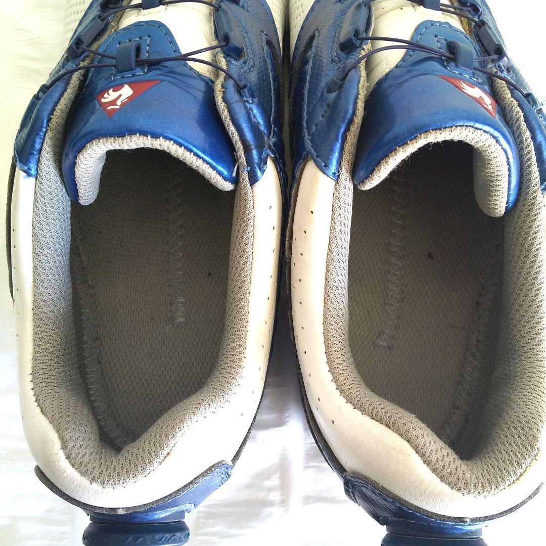 美品 le coq sportif ゴルフシューズ 25cm ダイヤル スパイク