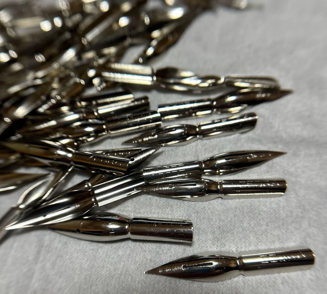 レトロ　木製　プラスチック　ペン軸　つけペン ゼブラGペン　ペン先　まとめ売り