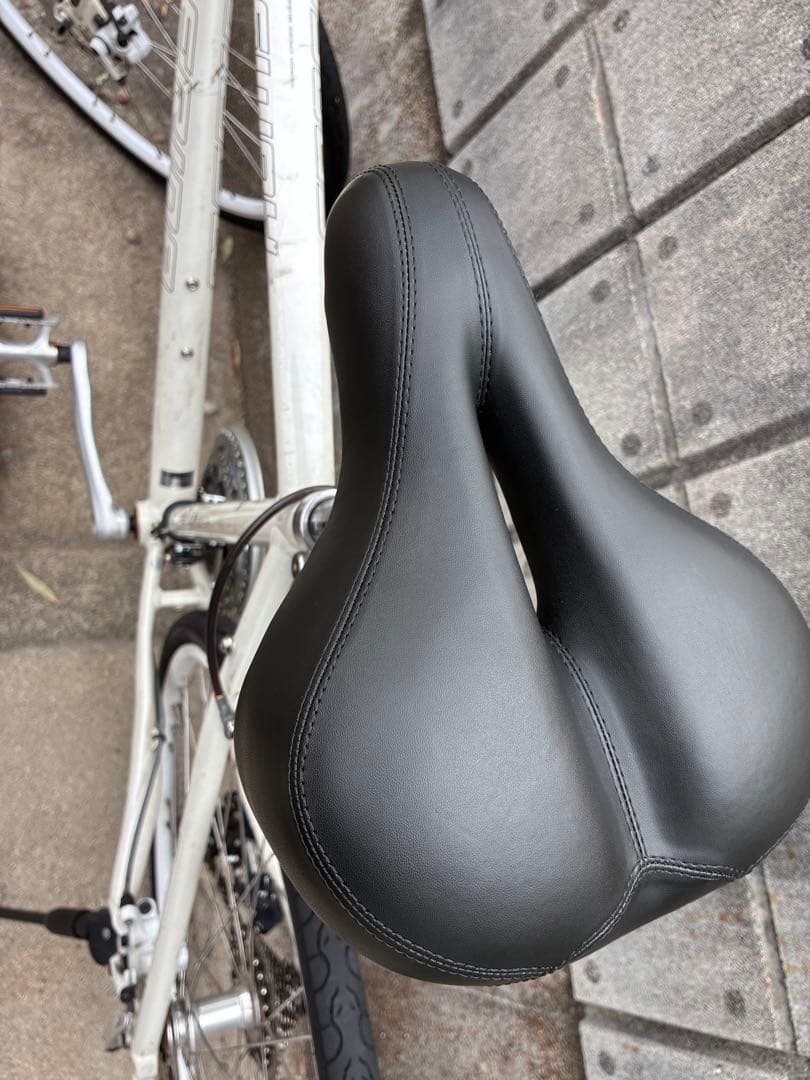 ホワイト クロスバイク 標準サイズ　部品どり　ジャンク　merida メリダ