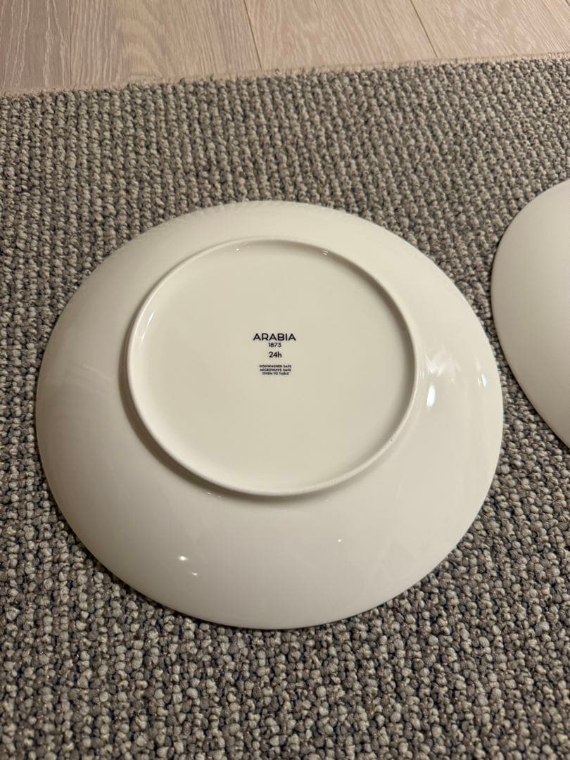 アラビア26cm 大皿 24h 　アベックプレート パープル　2枚セット