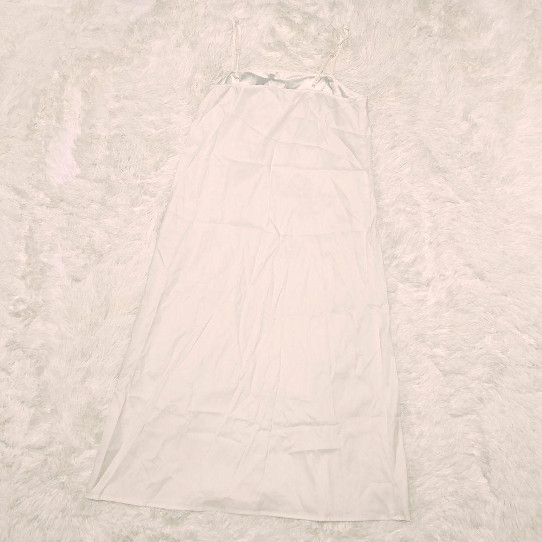 SNIDEL スカーフネックイレヘムワンピース ロング ボウタイ 透け感