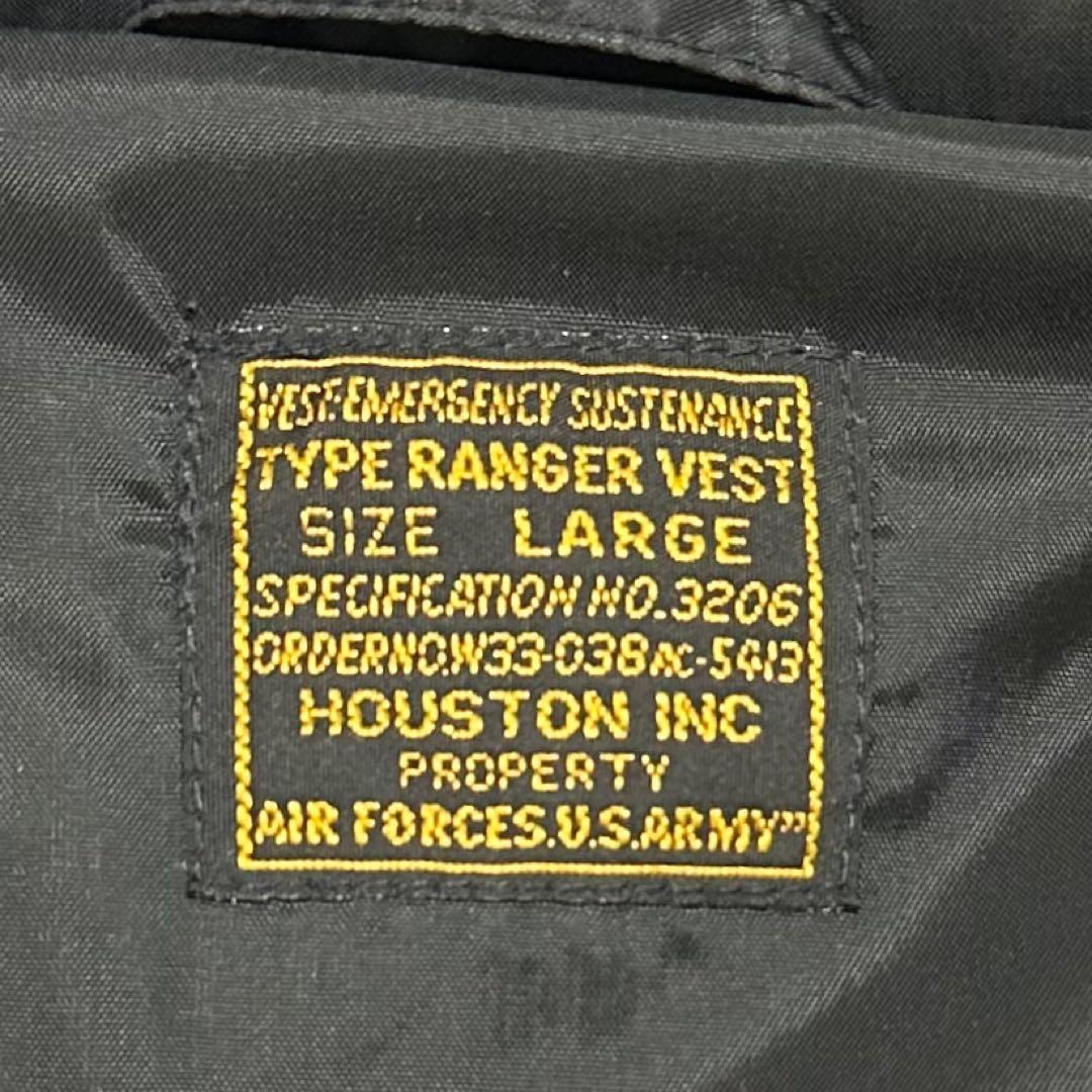 US AIR FORCE ダウンベスト 黒 ミリタリー L