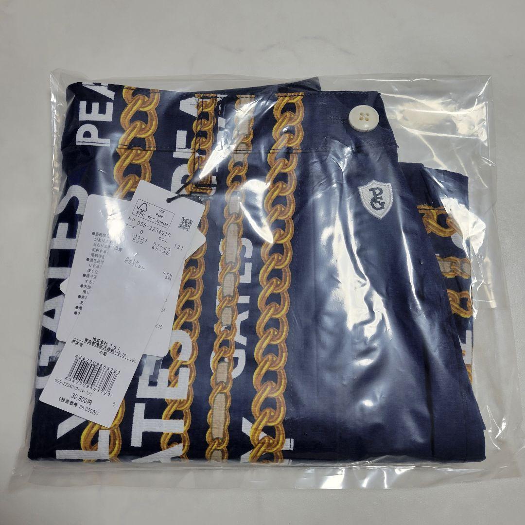 【新品タグ付】パーリーゲイツ スカート 総柄 チェーン柄 ゴルフ レディース 0