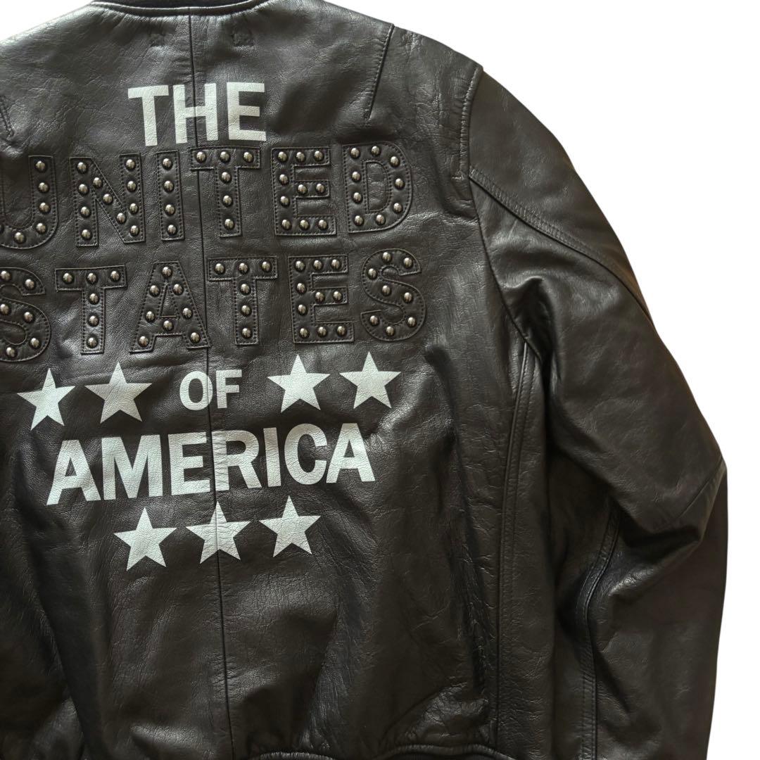 AVIREX GOAT MA-1 レザージャケット　I008