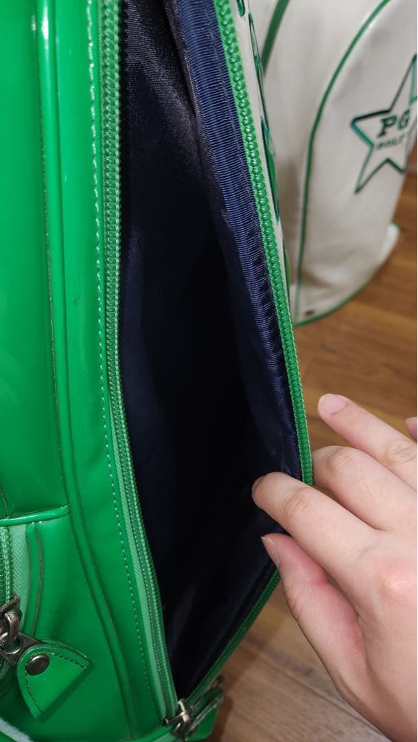 PEARLY GATES パーリーゲイツ キャディバッグ グリーン/ホワイト