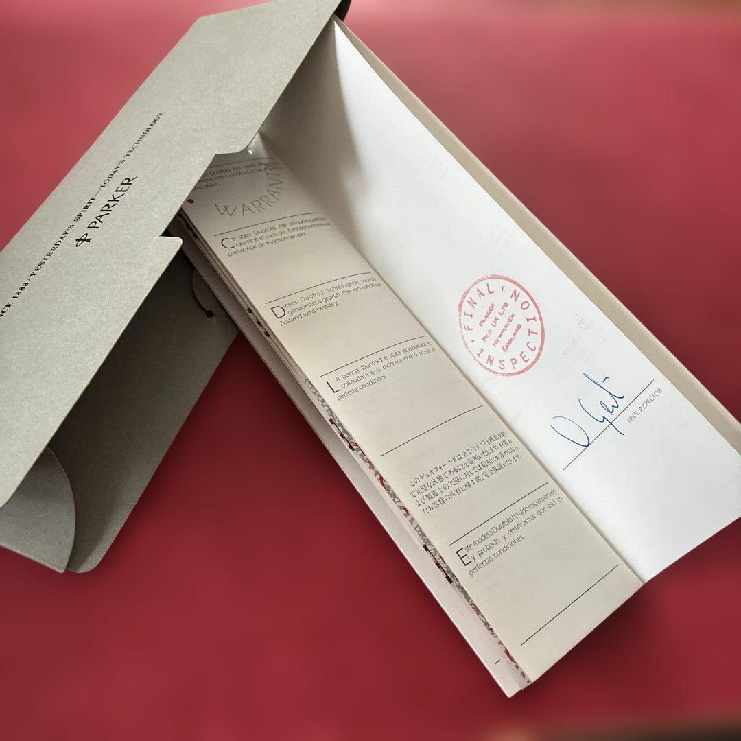 PARKERパーカーデュオフォールドセンテニアルペン先 14K マーブルブルー