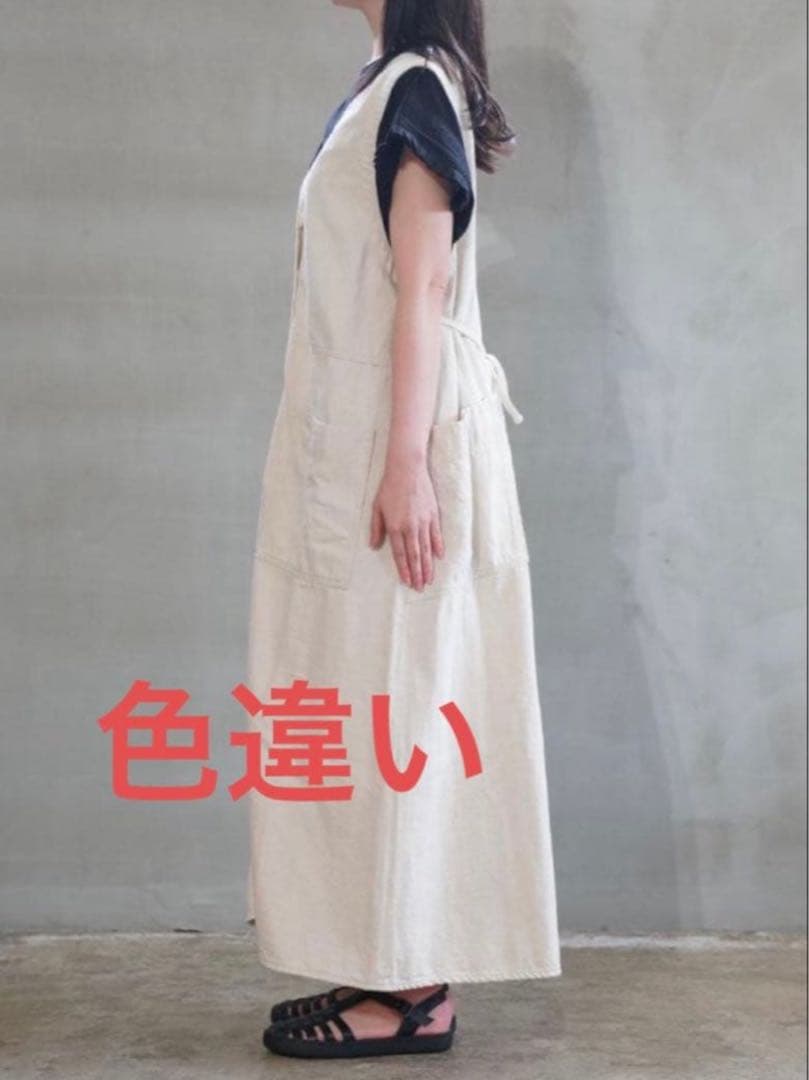 定価26180円 tumuguコットンリネンデニム 2way ジャンパースカート