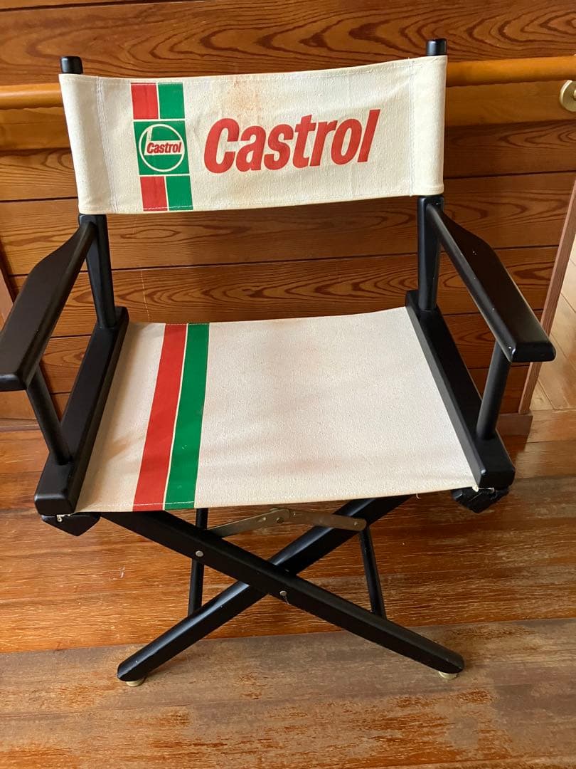 【最終価格！】稀少/ビンテージ/帆布/カストロール/ディレクターズチェア