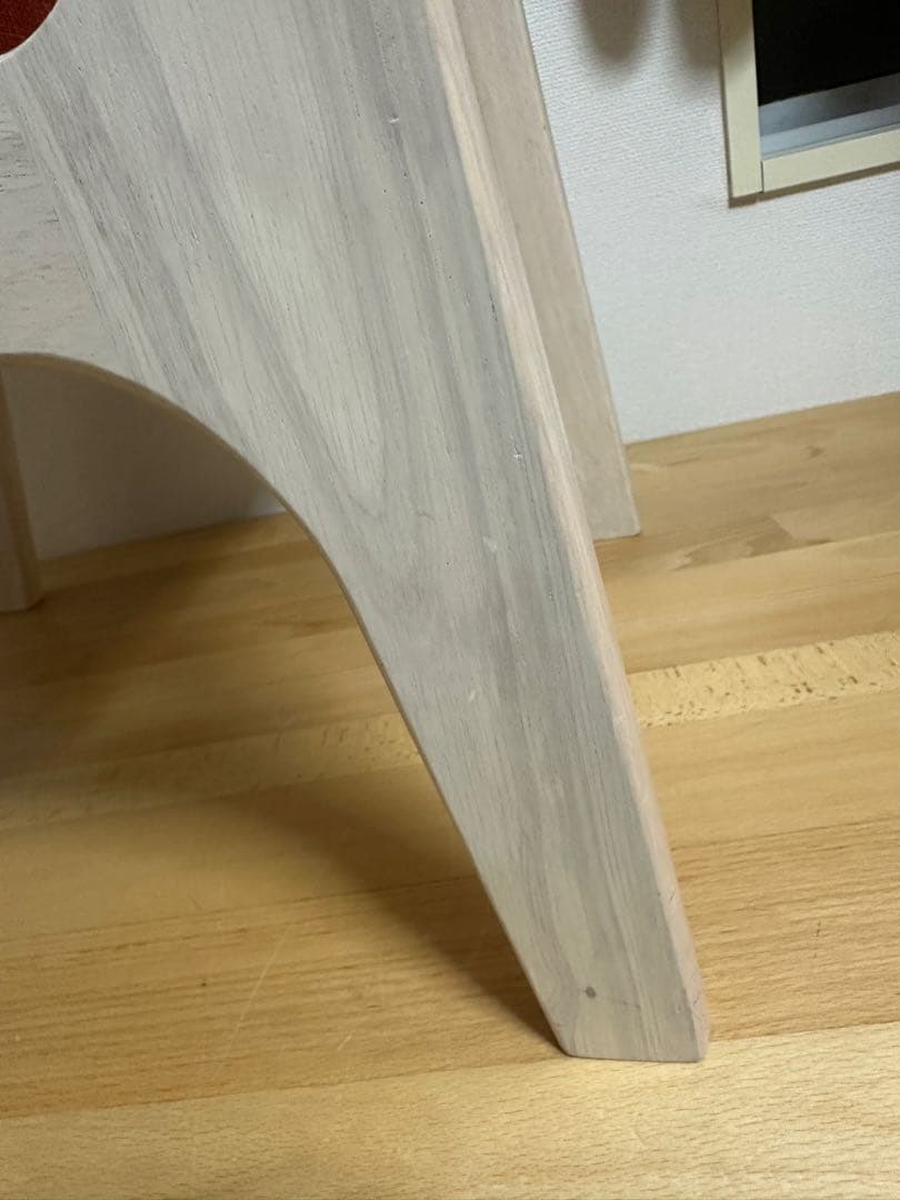 人気　リビングダイニング1人用チェア　リラックスワイド　オレンジ