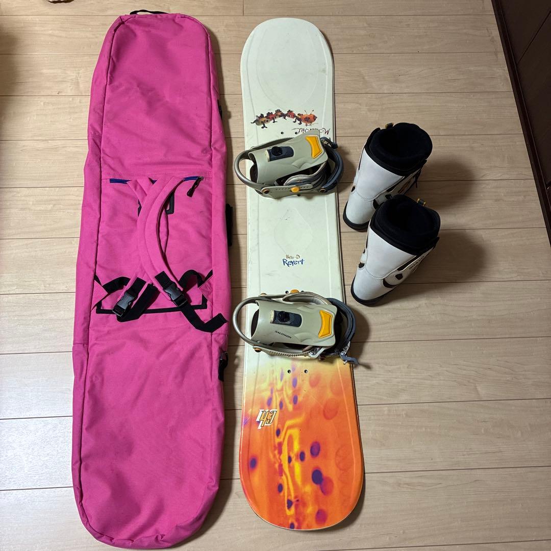 MORROW サロモン naked スノボ 板 ビンディング ブーツ 3点セット