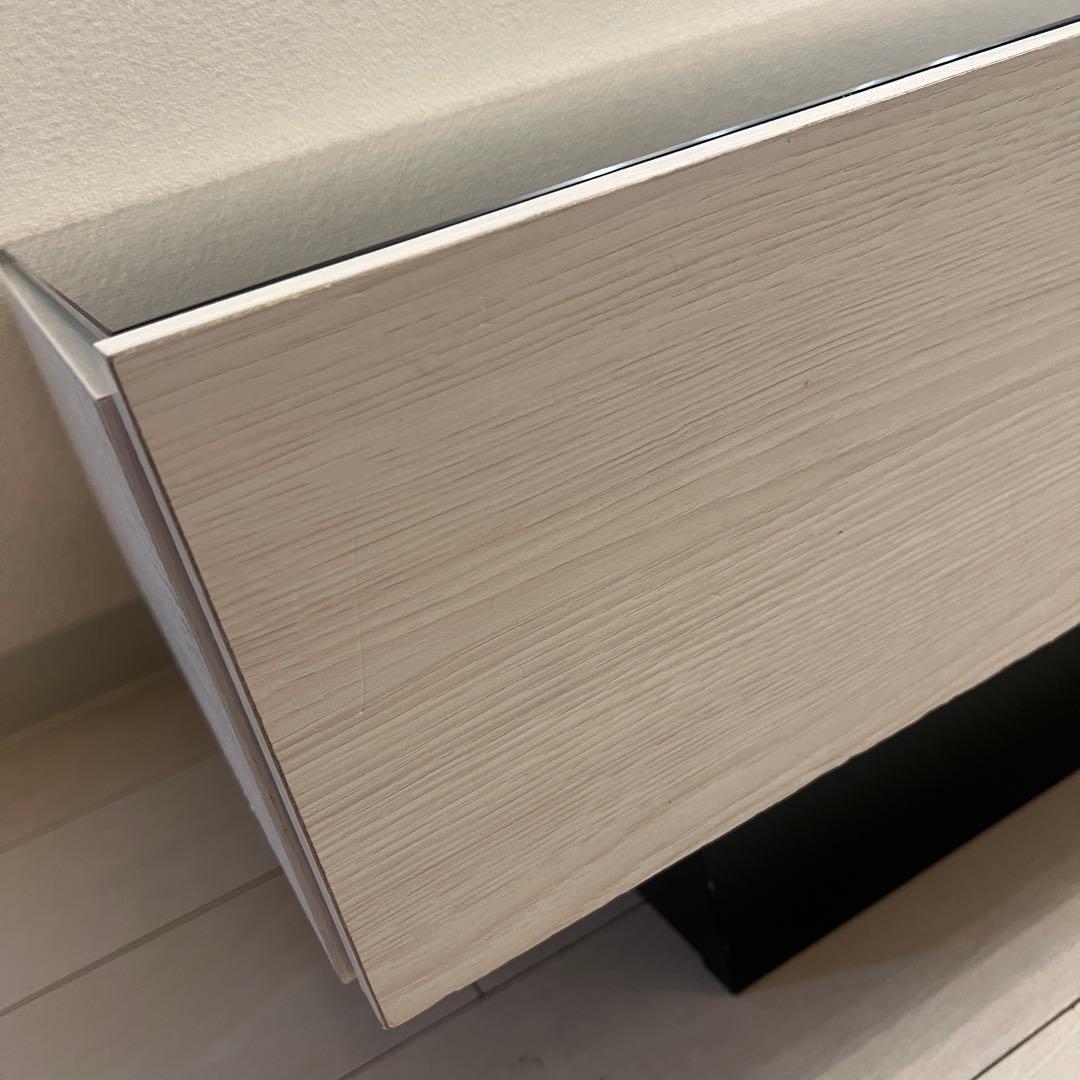 美品日本製定価35000円モダンガラステーブル