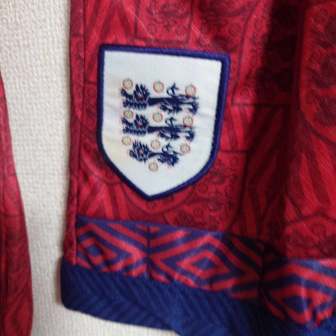 【レア】イングランド代表93/95アウェイ 未使用ユニ＋タグ無しパンツset