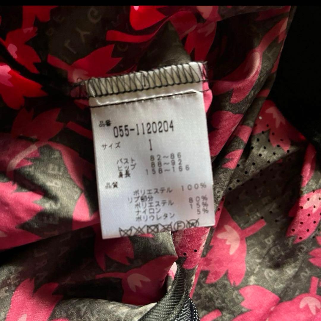 パーリーゲイツタフレックススーパーストレッチ桜柄薄手ブルゾンサイズ1