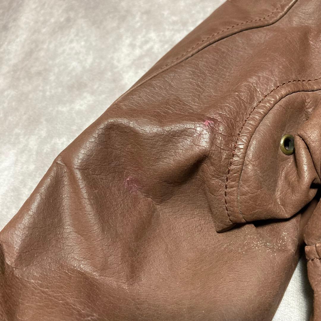 Duffers （M） A-2　フライトジャケット　カウレザー　本革　ブラウン