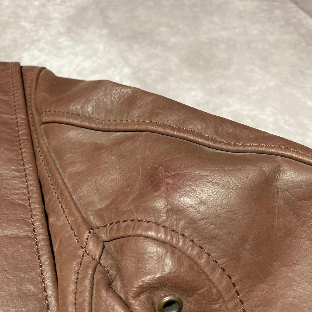 Duffers （M） A-2　フライトジャケット　カウレザー　本革　ブラウン