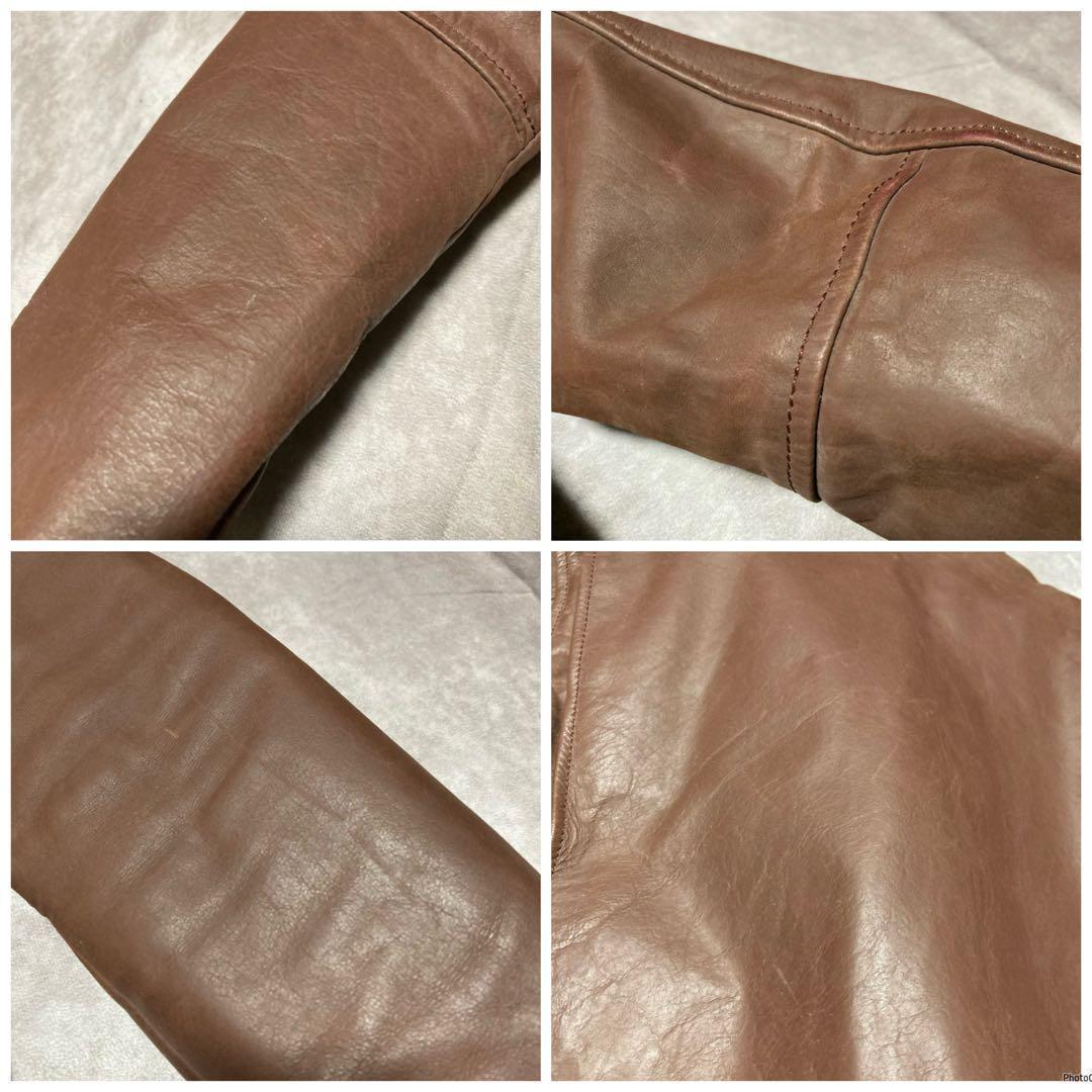 Duffers （M） A-2　フライトジャケット　カウレザー　本革　ブラウン