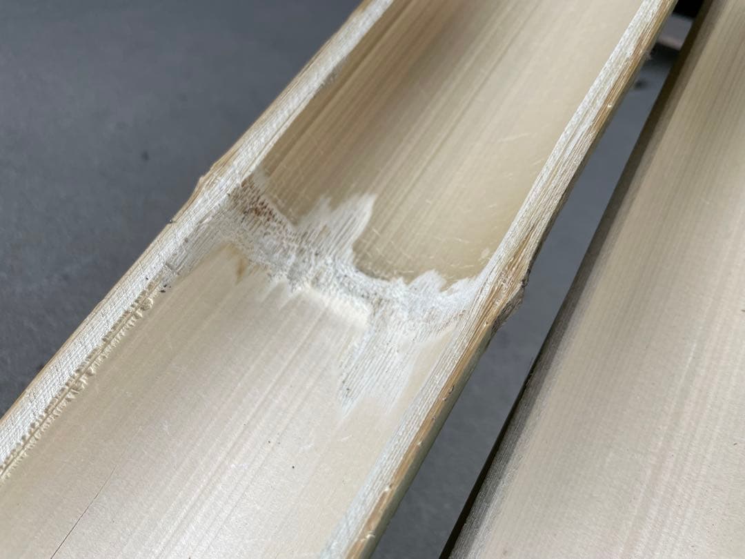 流しそうめん　生竹　脚付き　4m 最終